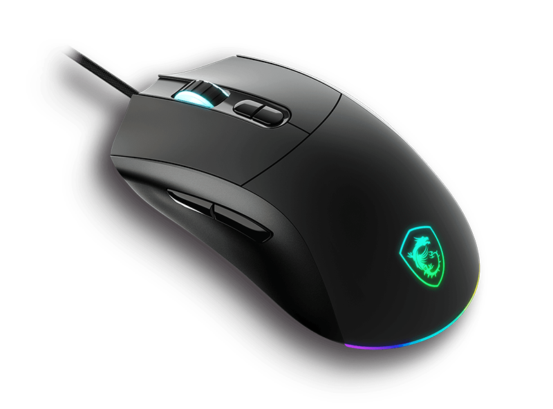 MSI Forge GM320 Gaming Mouse - Up to 12,800 DPI, 6 DPI presets